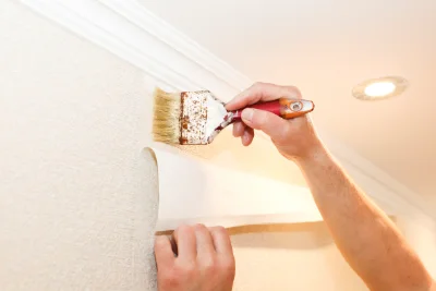 Pose de papier peint à Mondragon — revêtements muraux et toiles de verre
